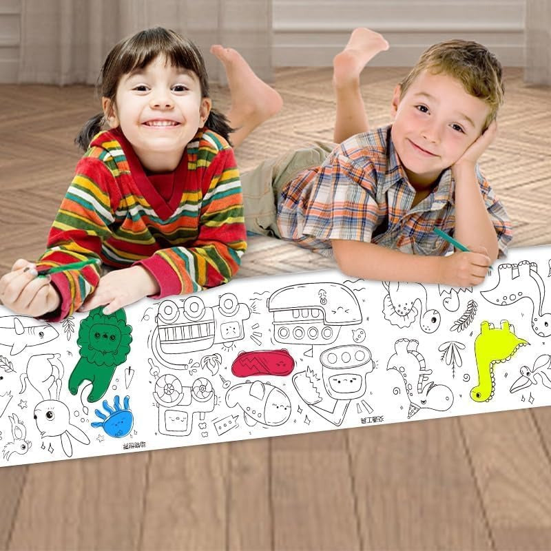 Coloring & Drawing Activity Paper Roll