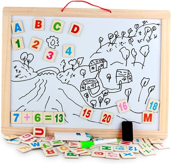 Wooden Magnetic Writing/Drawing Big Board