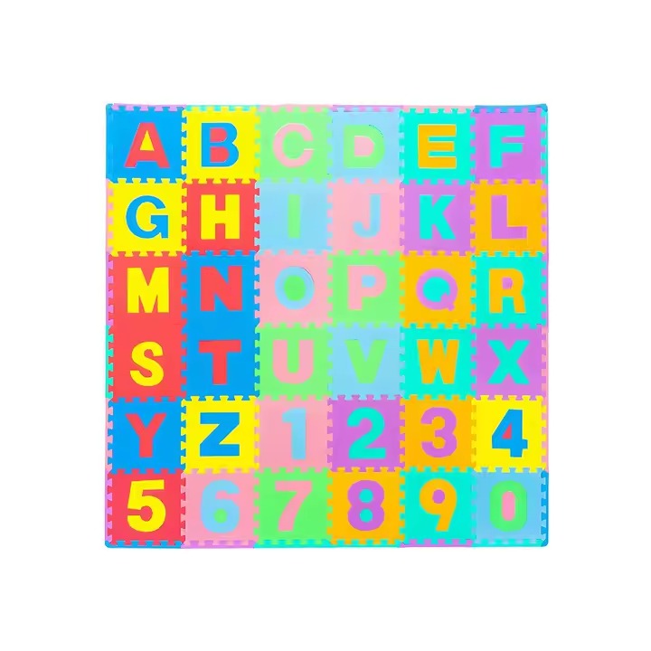 Alphabet & Numbers Big Foam Mat Educational Activity 36 Pcs