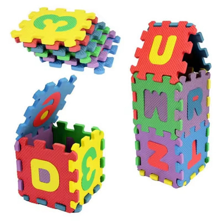 Alphabet & Numbers Big Foam Mat Educational Activity 36 Pcs