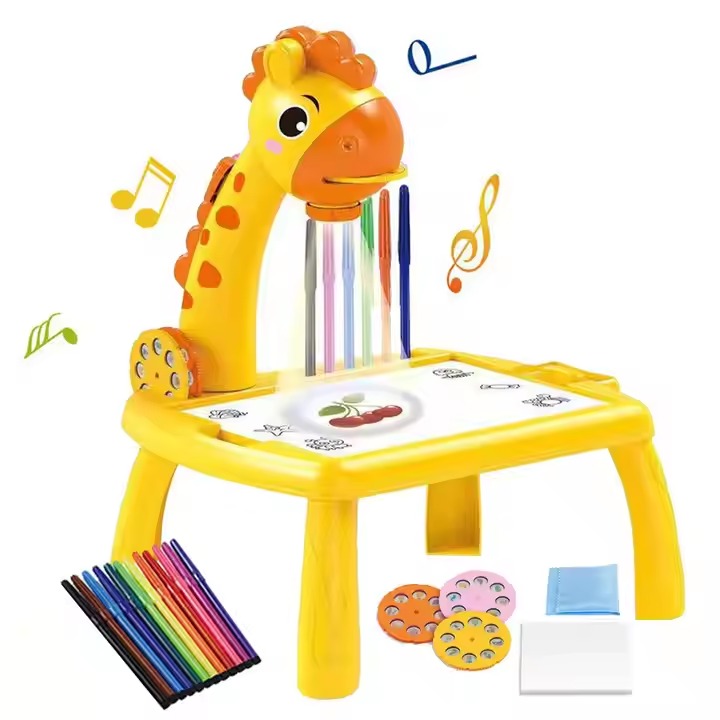 Giraffe Painting & Drawing Projector Table With 24 Patterns