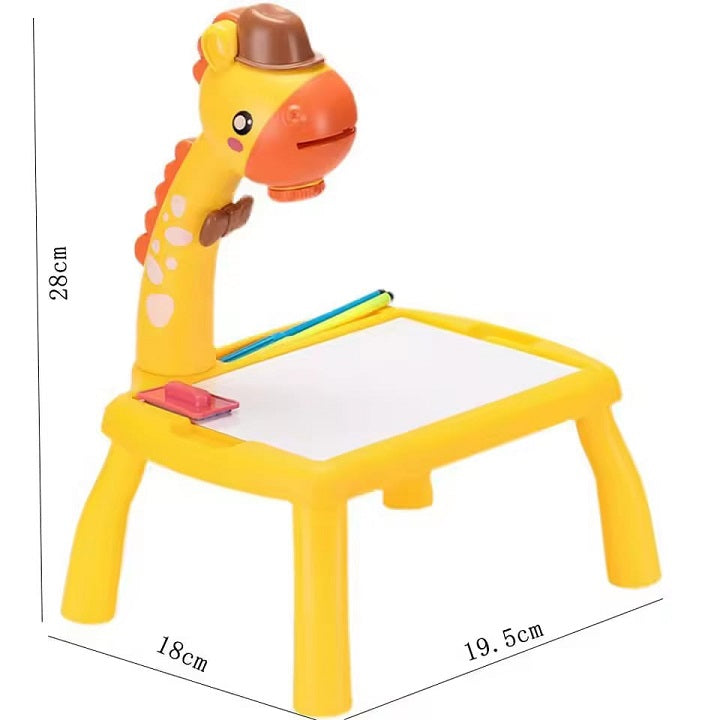 Giraffe Painting & Drawing Projector Table With 24 Patterns