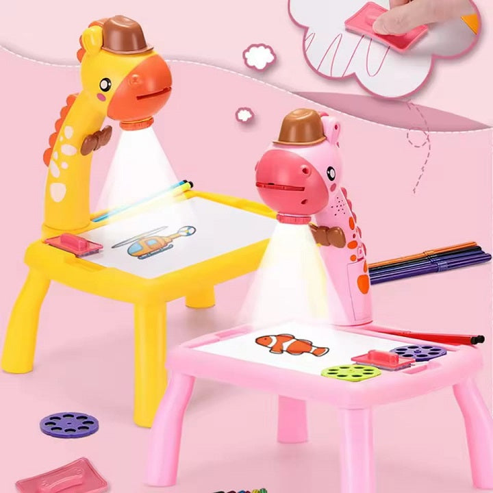 Giraffe Painting & Drawing Projector Table With 24 Patterns – MGT Toys