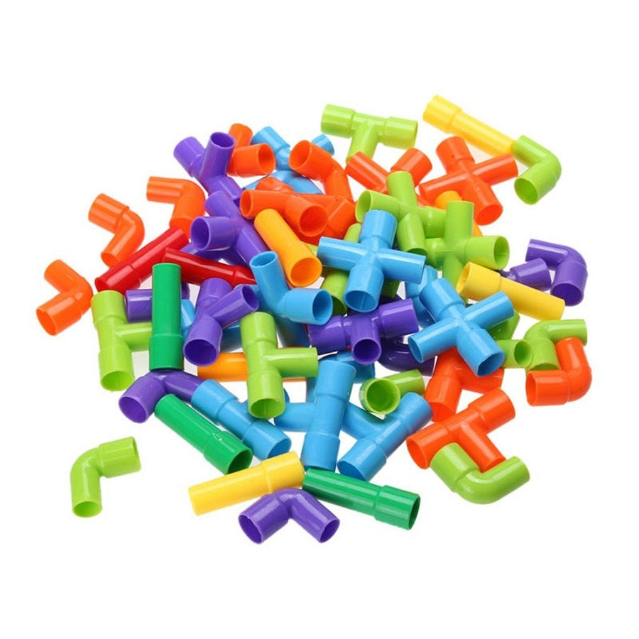 Creative Pipe Puzzle Building Blocks Set Pack Of 37 Pcs