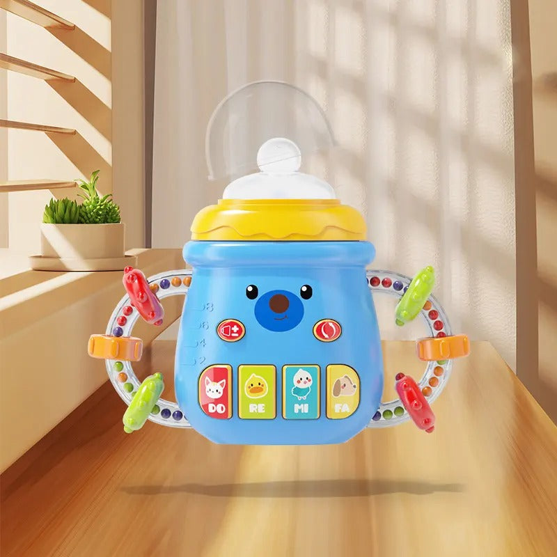 Musical Feeding Bottle With Teether & Rattles