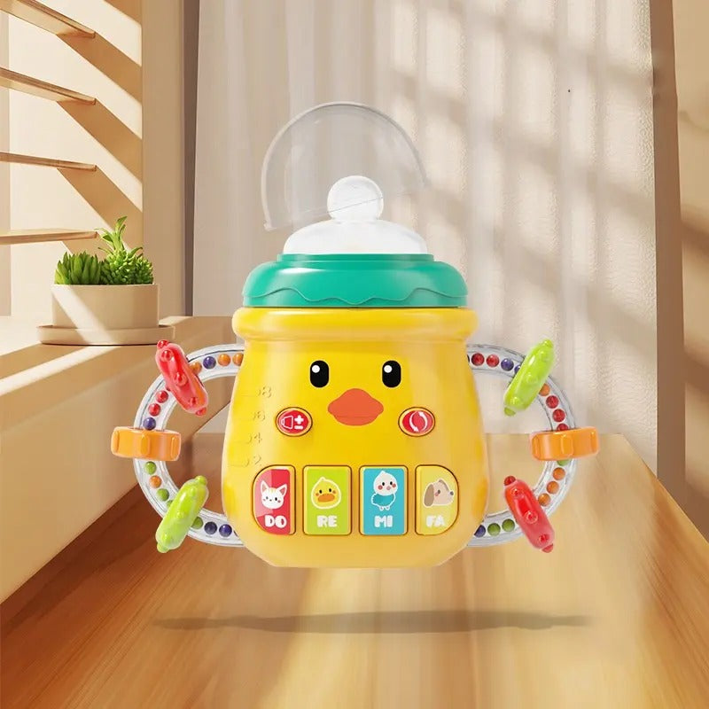 Musical Feeding Bottle With Teether & Rattles