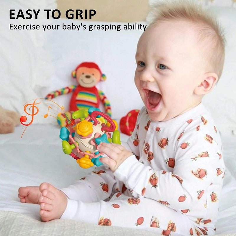 4 In 1 Multifunction Space Teether Ball With Rattles