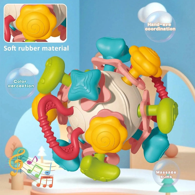 Teether Rattle Ball 4 In 1 Multifunction Space Teether Ball With Rattles – MGT Toys