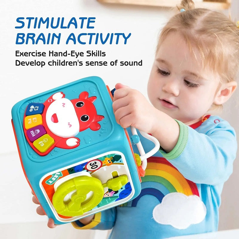 6 In 1 Musical Multi-functional Activity Cube Box