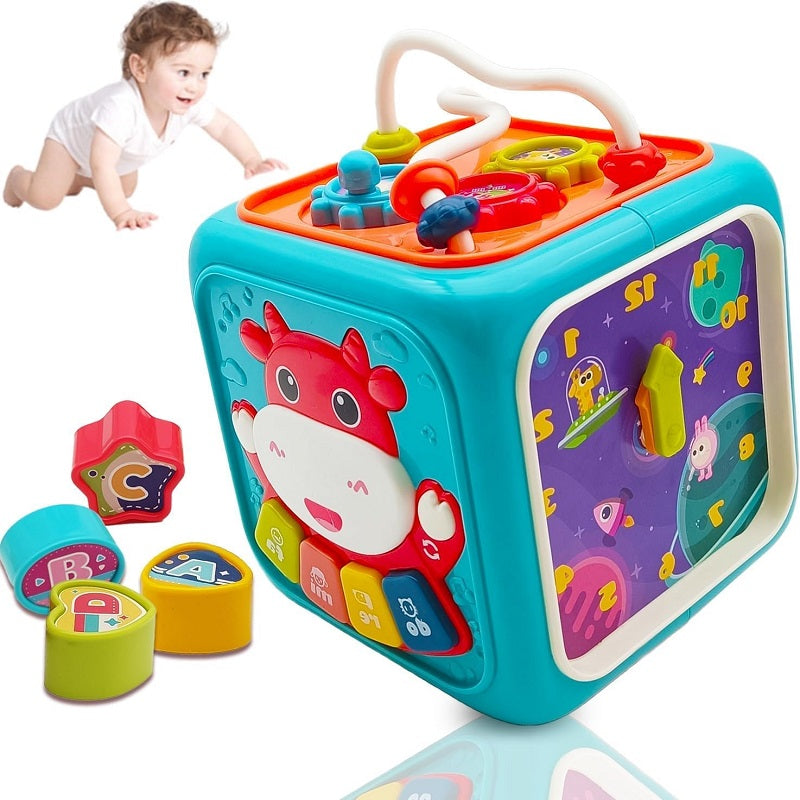 6 In 1 Musical Multi-functional Activity Cube Box