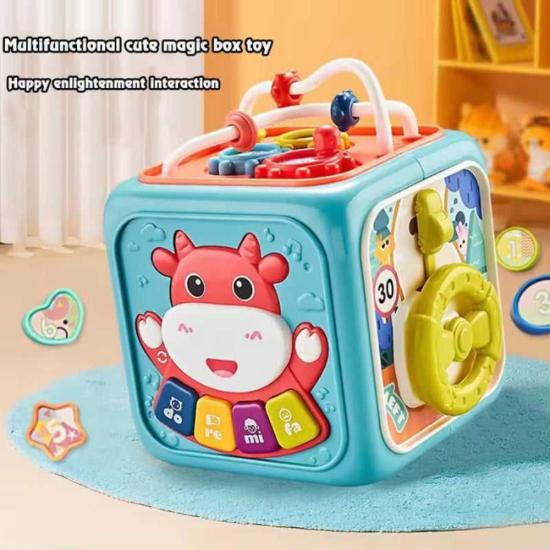 6 In 1 Musical Multi-functional Activity Cube Box