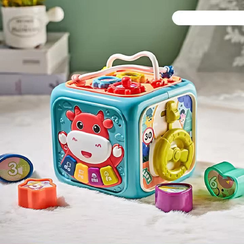 6 In 1 Musical Multi-functional Activity Cube Box