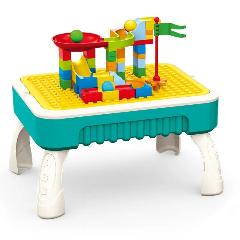 2 in 1 Creative Building Block Puzzle & Drawing Board Table