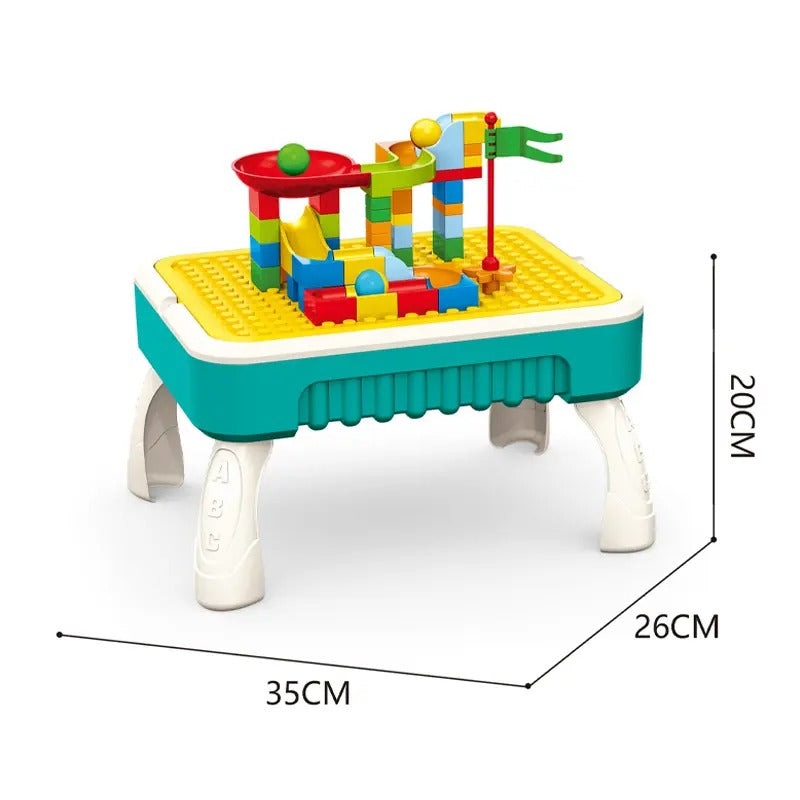 2 in 1 Creative Building Block Puzzle & Drawing Board Table