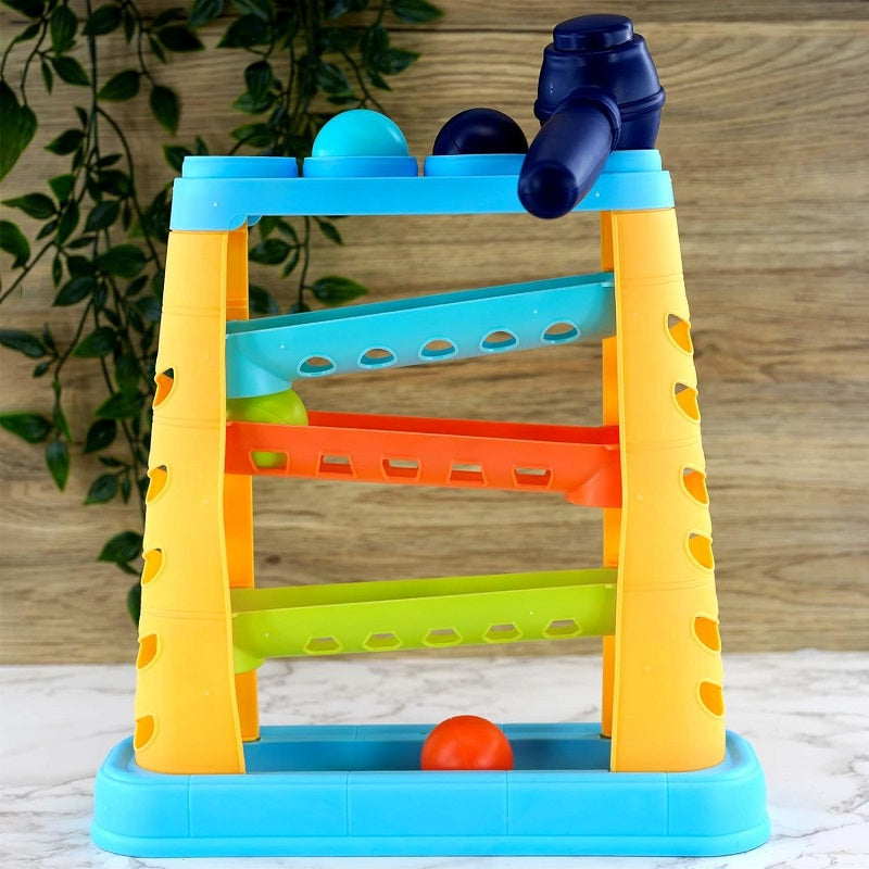 Knock The Ball Pounding Track With Hammer