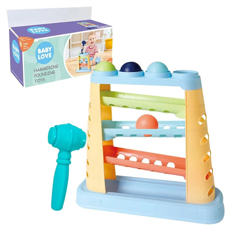 Knock The Ball Pounding Track With Hammer