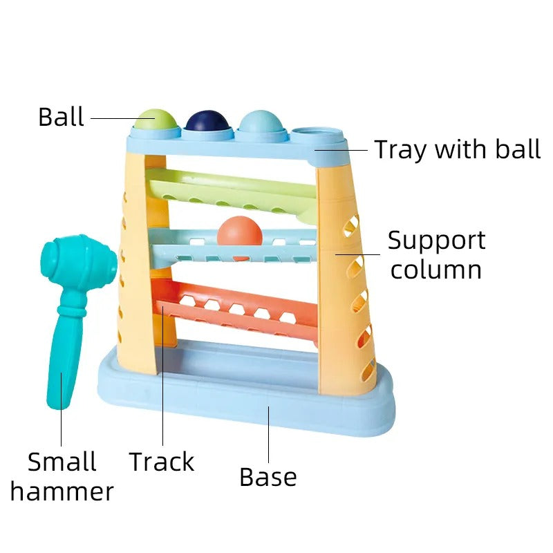 Knock The Ball Pounding Track With Hammer
