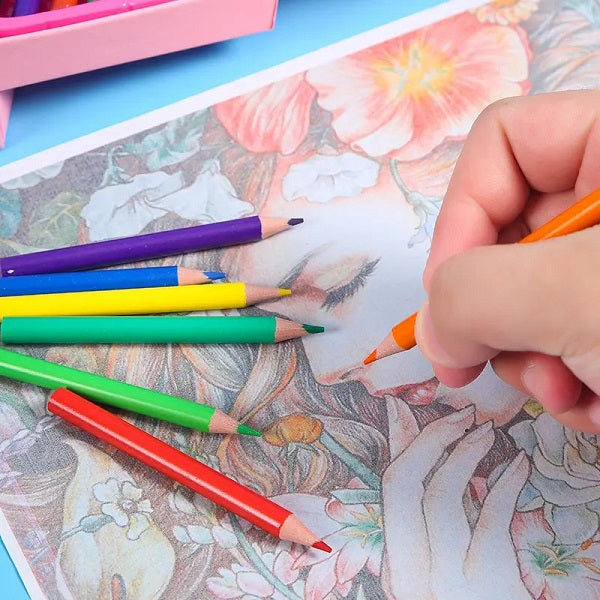 Diy 46 Pcs Cartoon Theme Drawing Art & Painting Set
