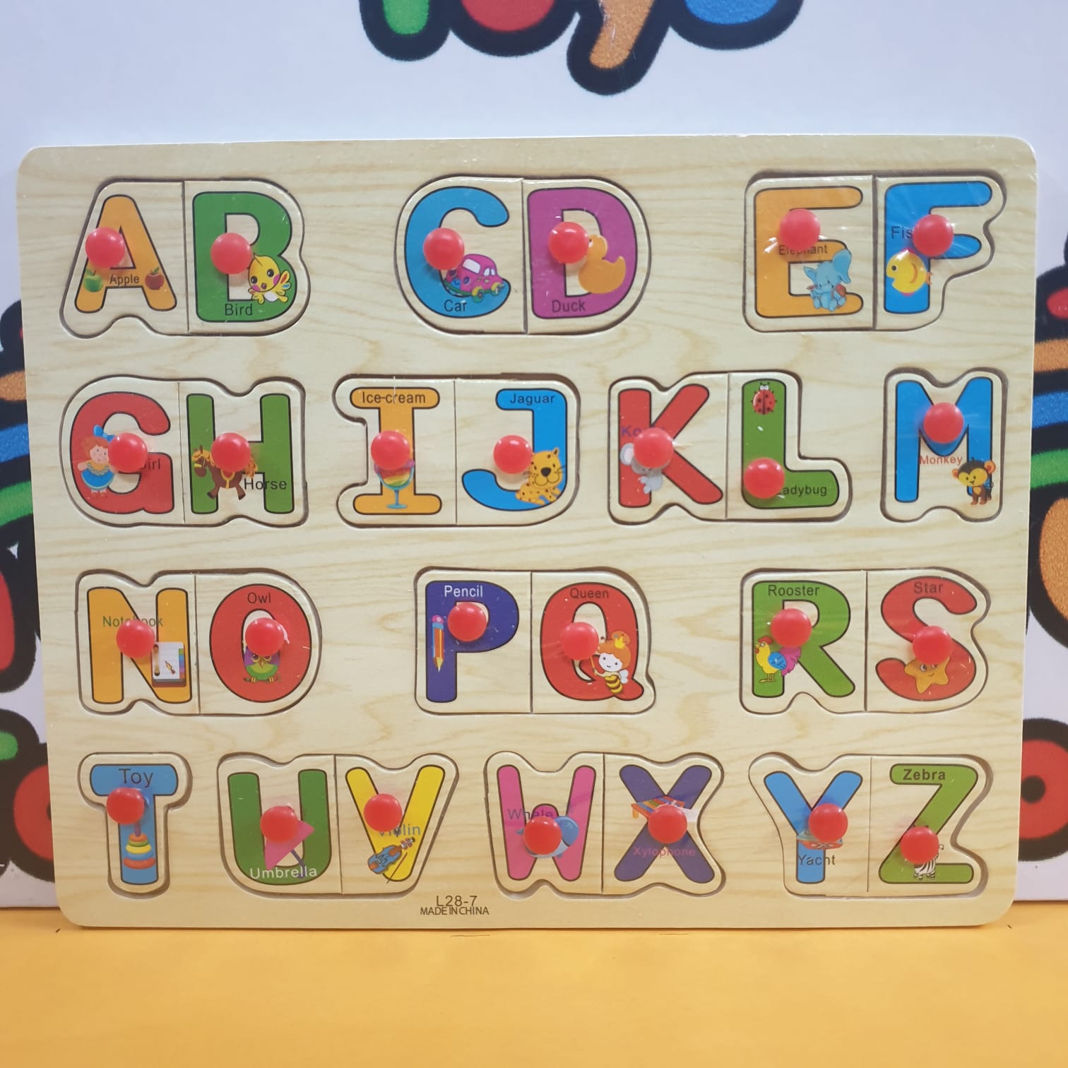 Wooden Peg Puzzle Pin Sorting Boards