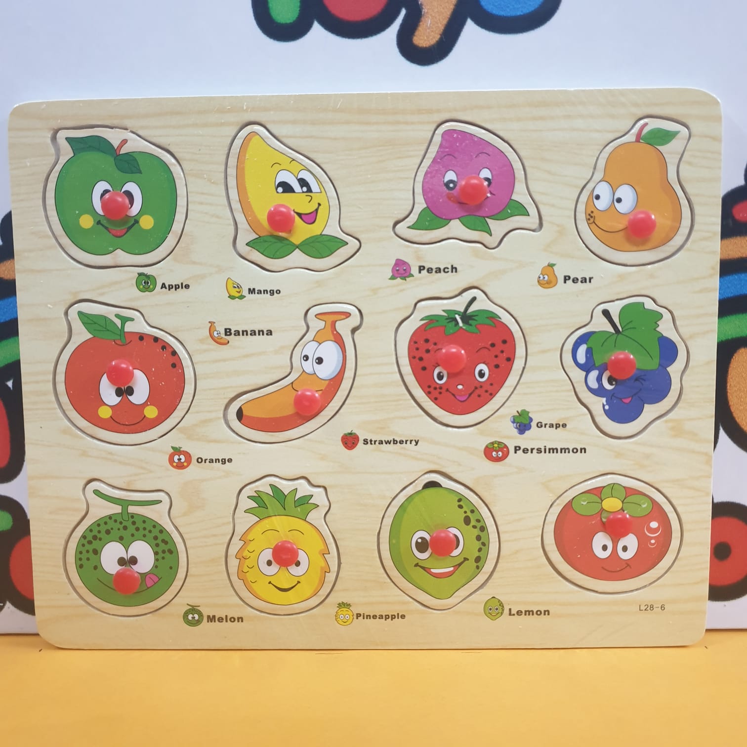 Wooden Peg Puzzle Pin Sorting Boards