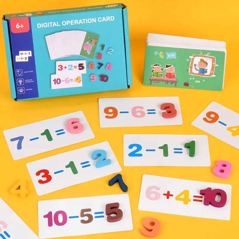 Wooden 1-10 Numbers Digital Operation Cards – MGT Toys