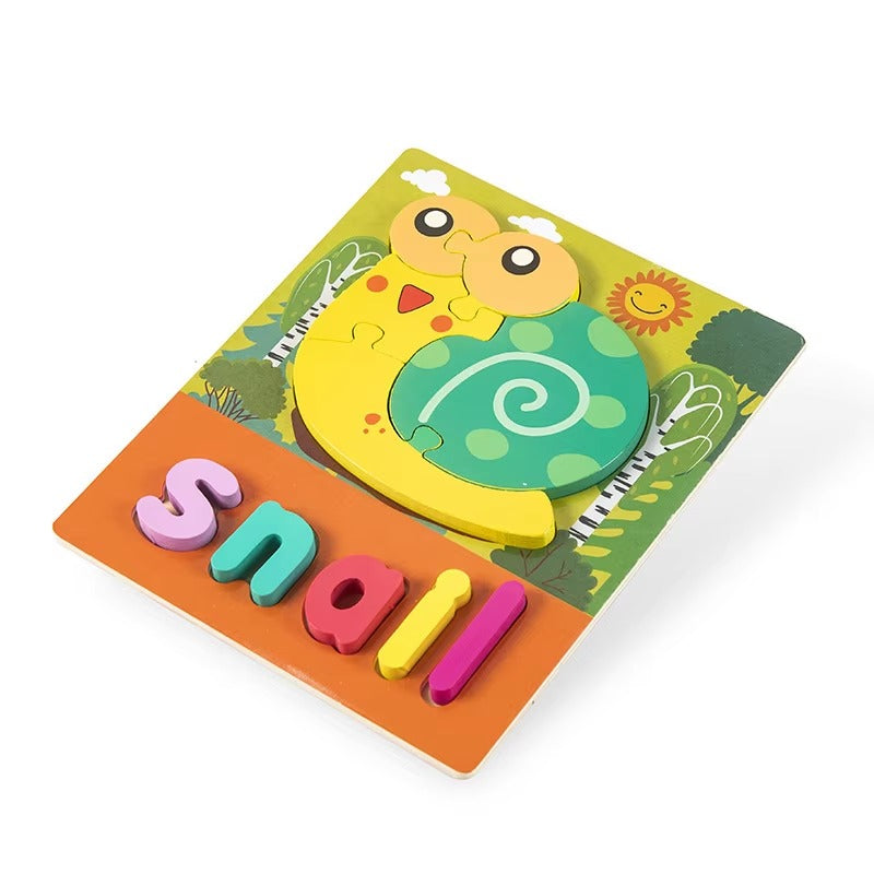 Wooden Cartoon Jigsaw Puzzle Educational Boards