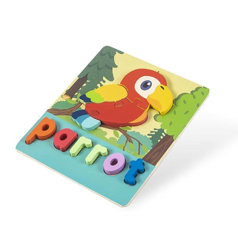 Wooden Cartoon Jigsaw Puzzle Educational Boards