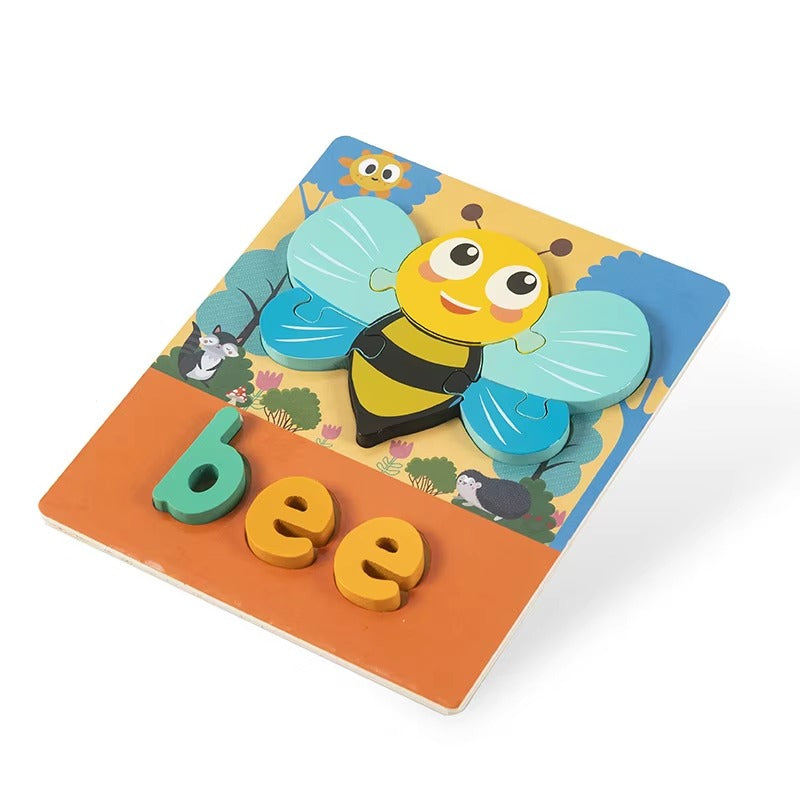 Wooden Cartoon Jigsaw Puzzle Educational Boards