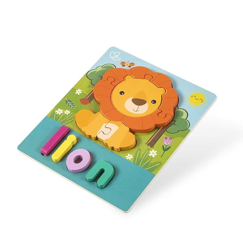 Wooden Cartoon Jigsaw Puzzle Educational Boards