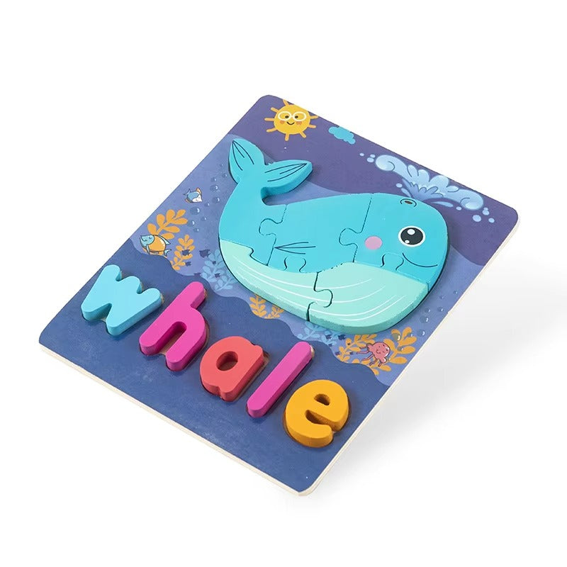 Wooden Cartoon Jigsaw Puzzle Educational Boards