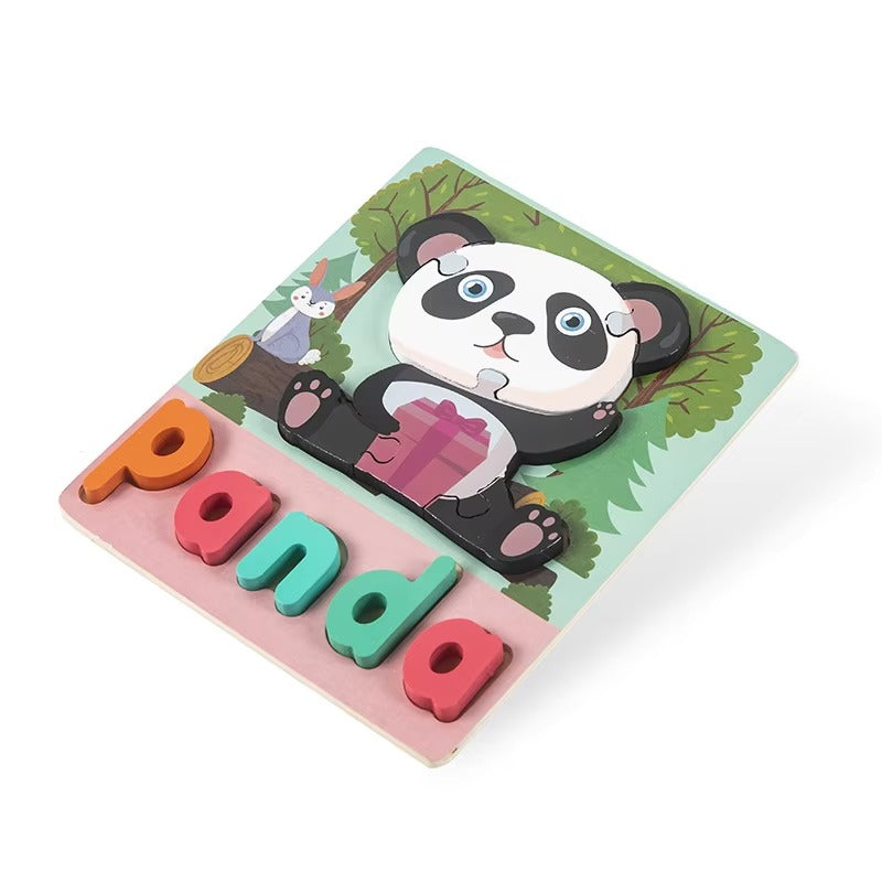 Wooden Cartoon Jigsaw Puzzle Educational Boards