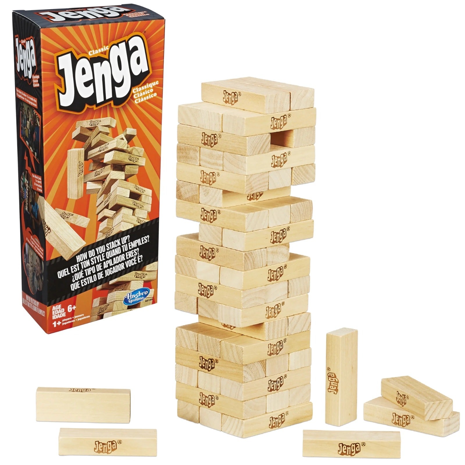 Wooden Classic Jenga Big Size Stacking Tower Game