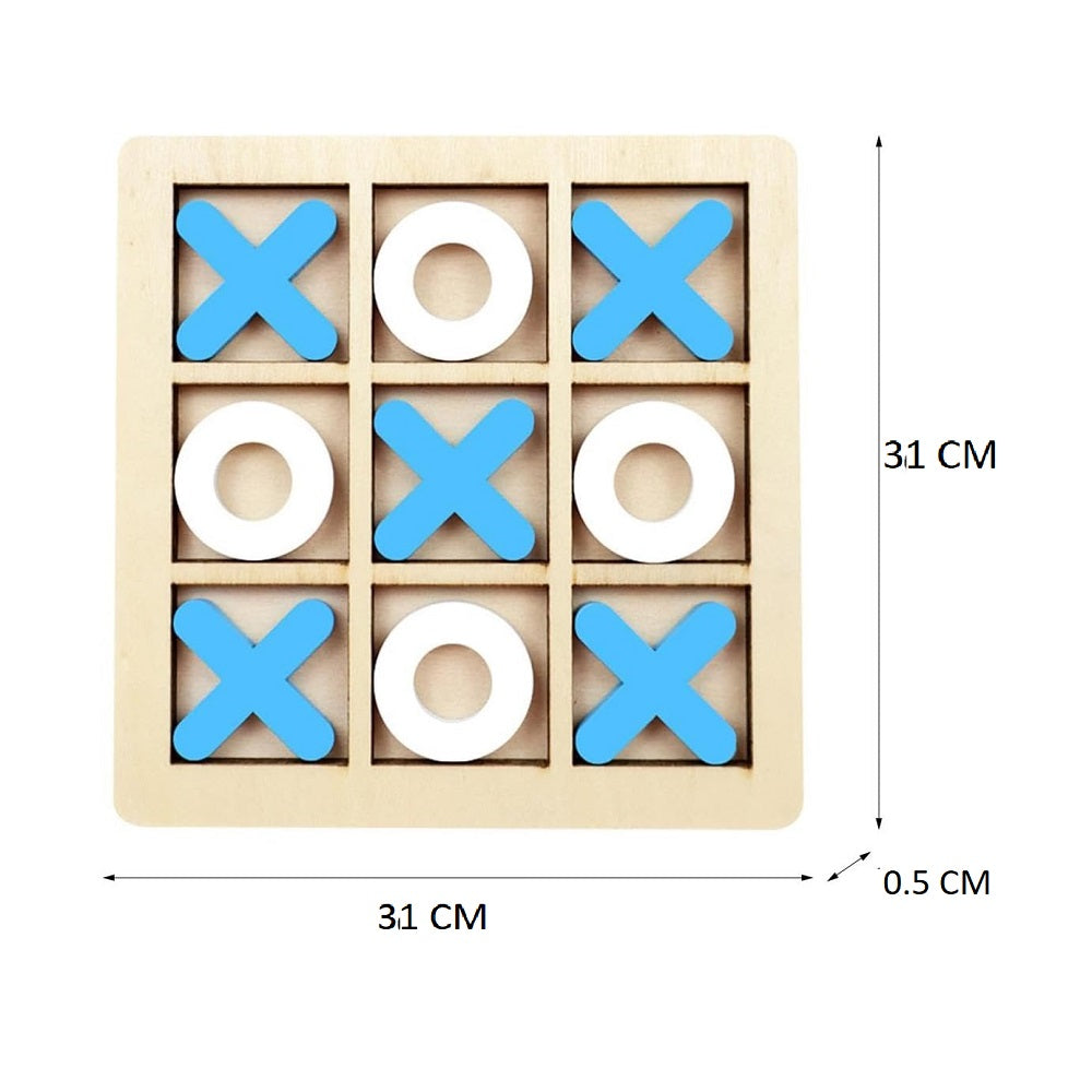 Wooden Tic Tac Toe Puzzle Big Board