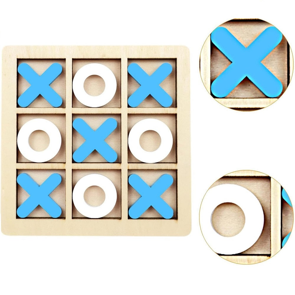 Wooden Tic Tac Toe Puzzle Big Board