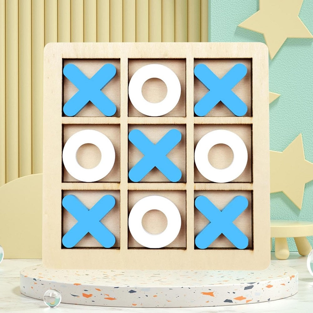 Wooden Tic Tac Toe Puzzle Big Board