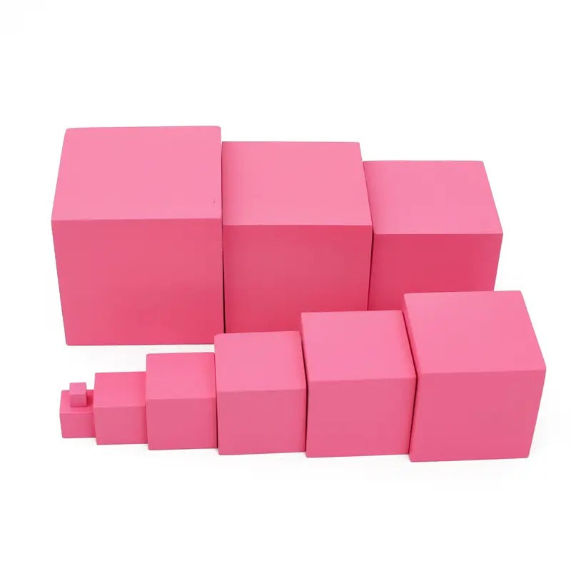 Wooden Montessori Square Pink Tower