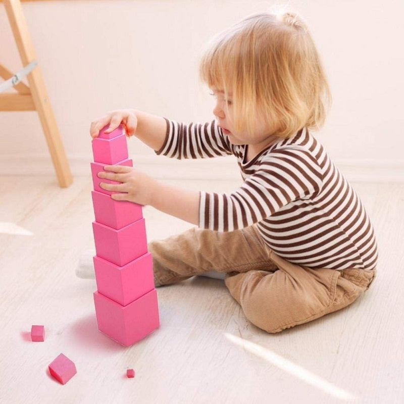 Wooden Montessori Square Pink Tower