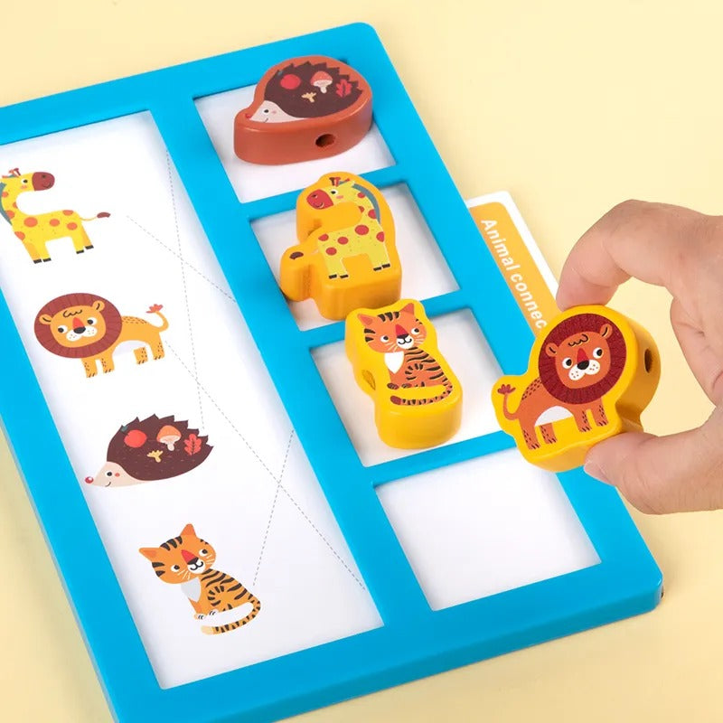 Wooden Digital Linked With Threading & Drawing Activity