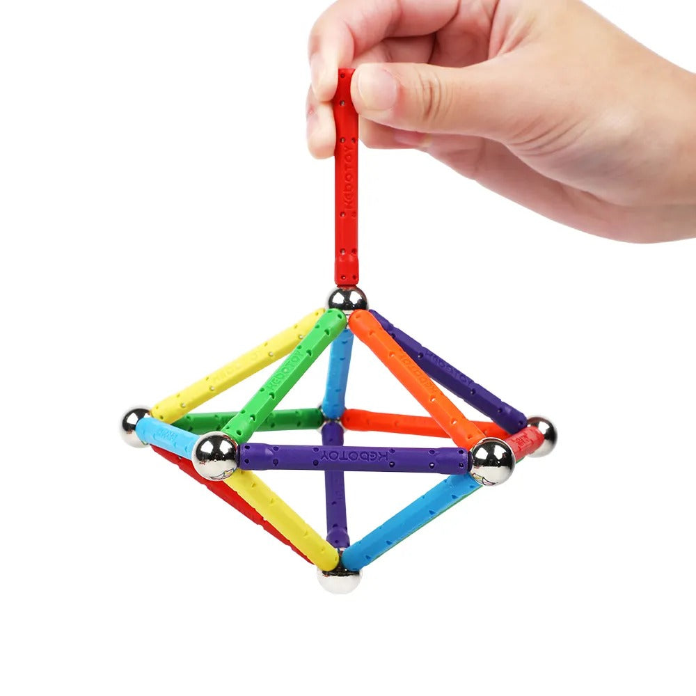 Multicolor Magnetic Balls & Sticks Construction Set-40 Pcs