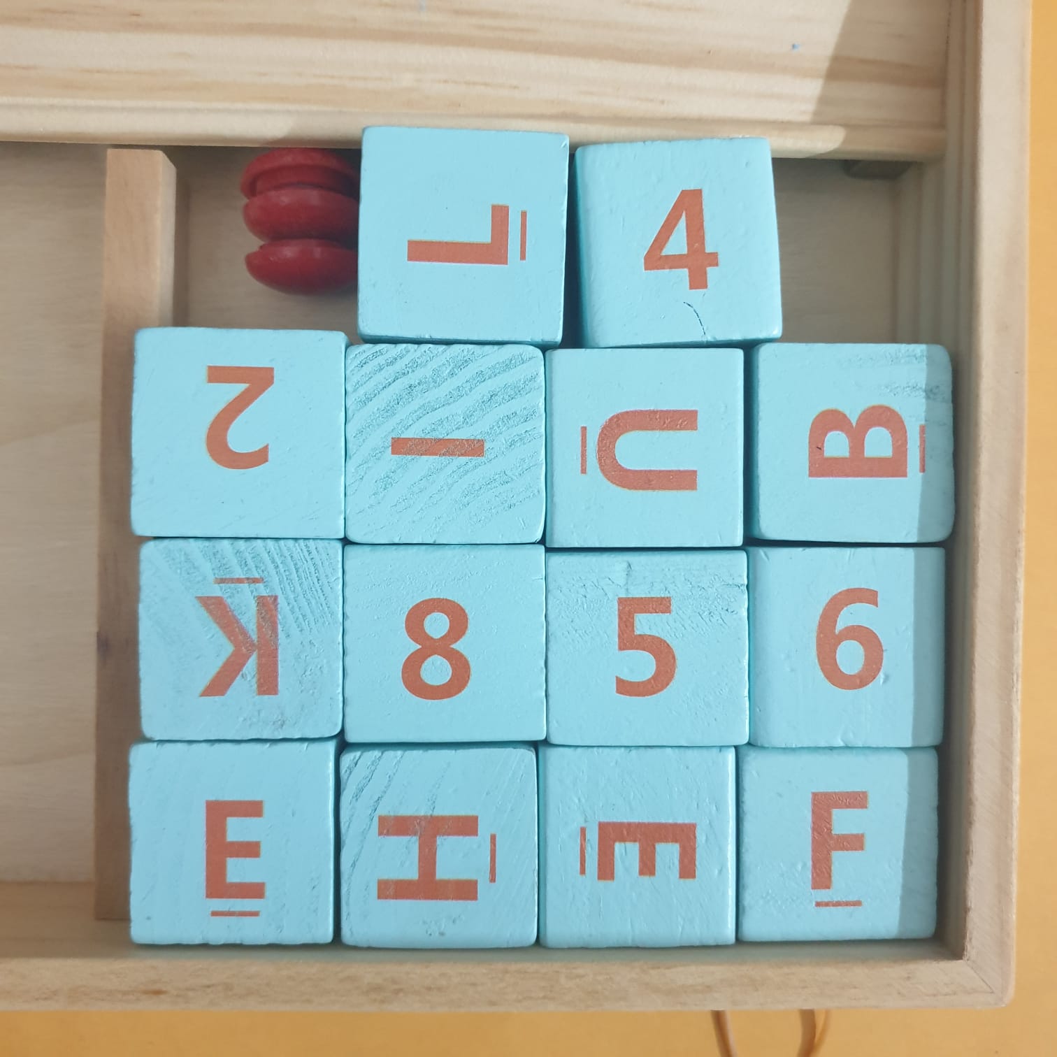 Wooden Alphabets Blocks & 2 In 1 Board With Flash Cards