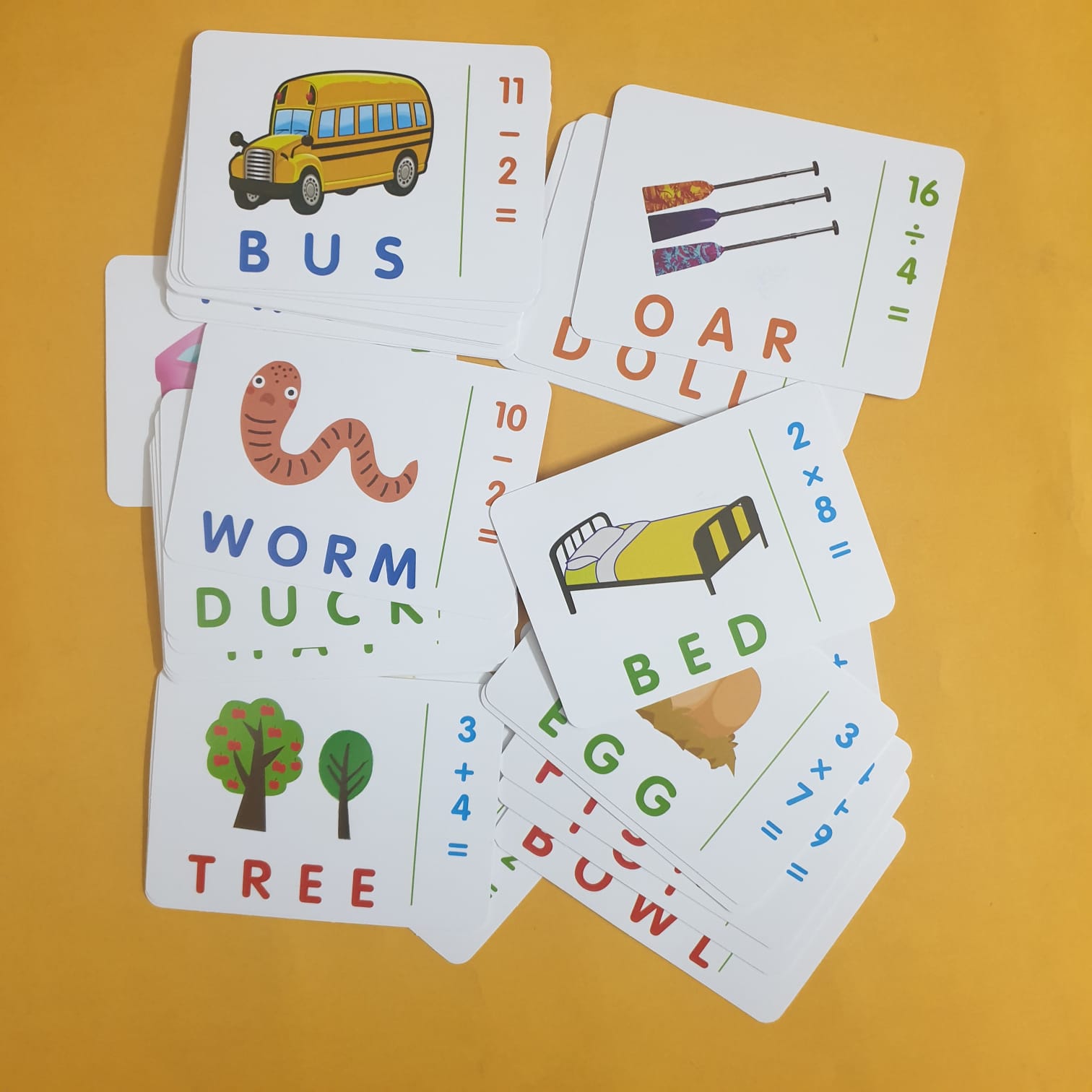 Wooden Alphabets Blocks & 2 In 1 Board With Flash Cards