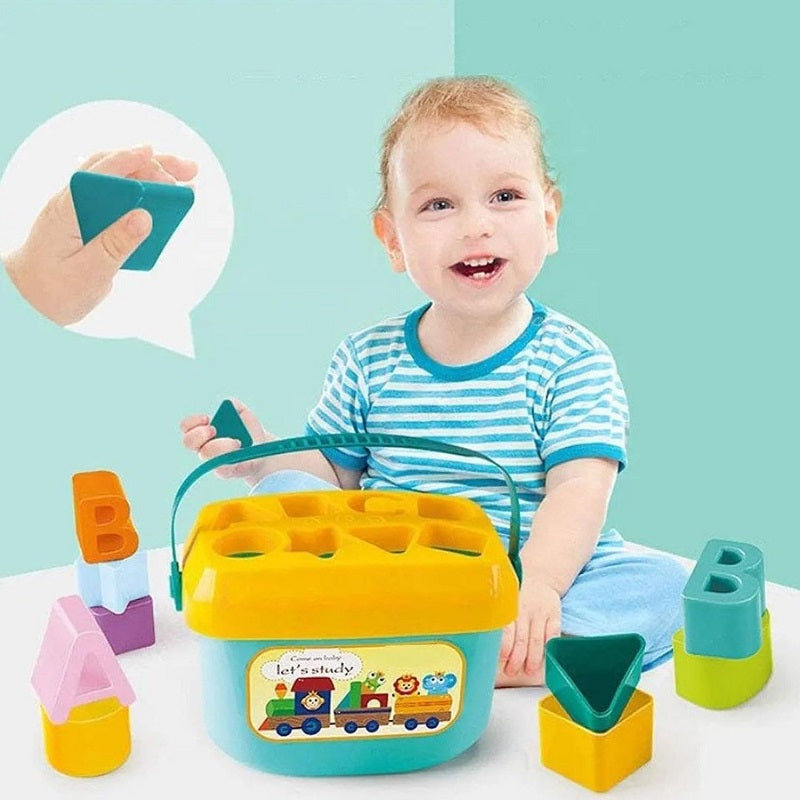 Intelligence Alphabets & Shape Sorting Blocks Box