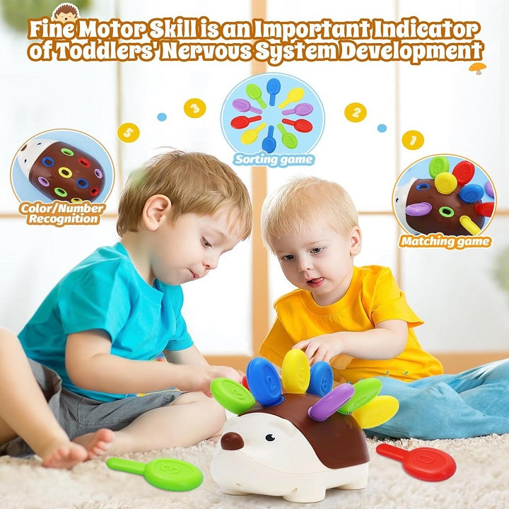 Montessori Fun Hedgehog Recognition Numbers & Colors