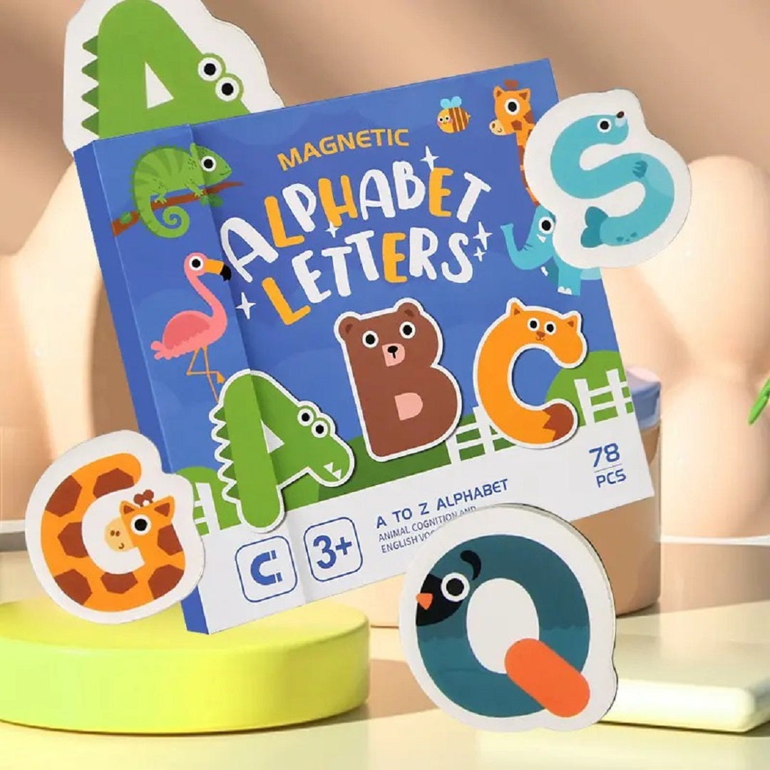 Magnetic Animal Theme Capital Alphabet Book Set