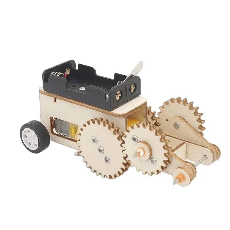 Wooden DIY Science Experiment Gear Shuttle Model