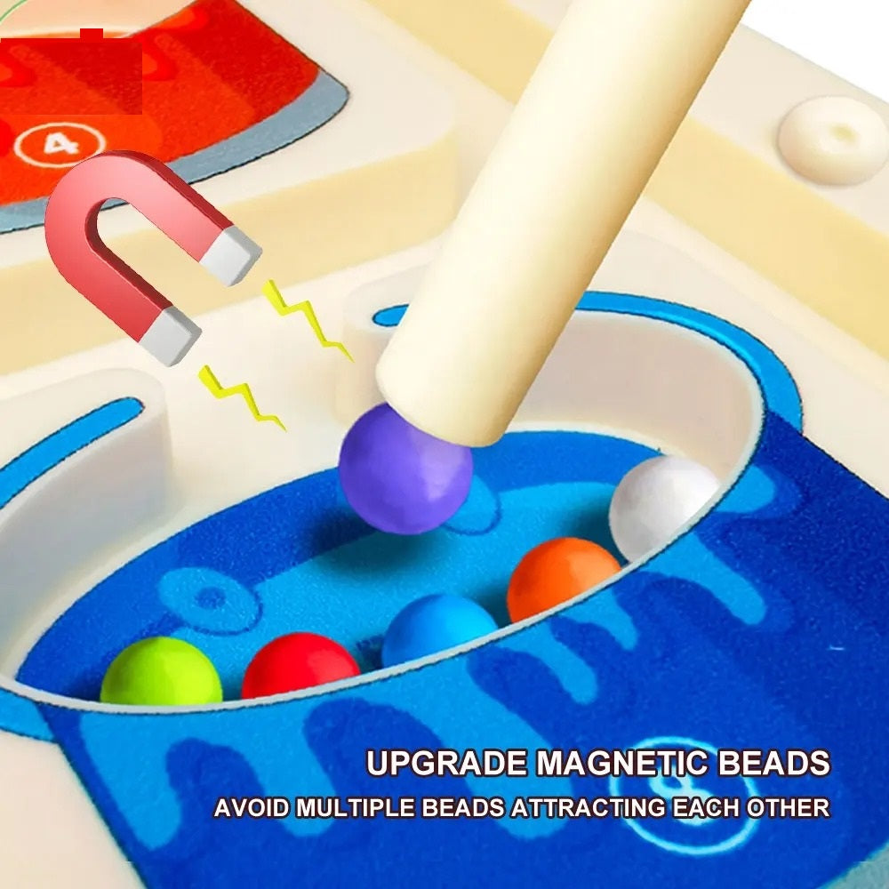 Wooden Magnetic Beads Sorting Maze