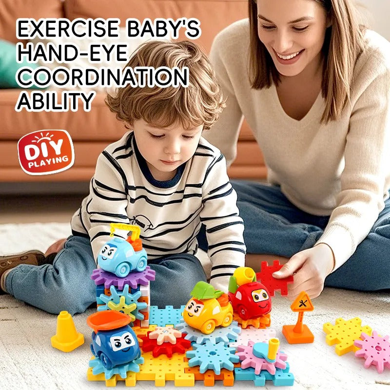 Car Theme Gear Engineering Building Blocks Set – MGT Toys