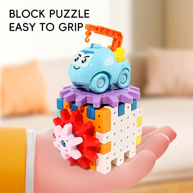Car Theme Gear Engineering Building Blocks