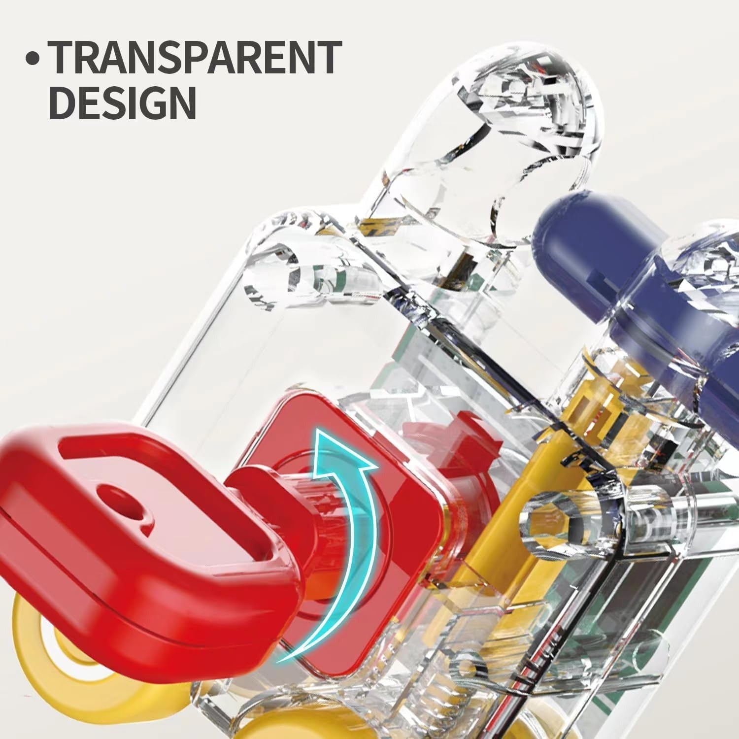 Montessori Transparent Cars & Shape Recognition Lock Key