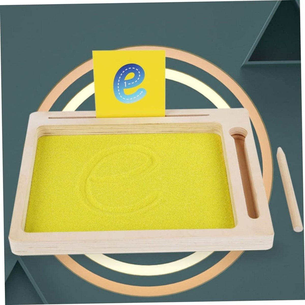 Wooden Wordpad Sand Drawing Board With Cards